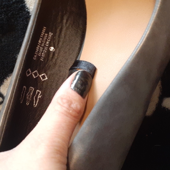 2/$10 Grey leather look Wedges bundle and save - Picture 3 of 5